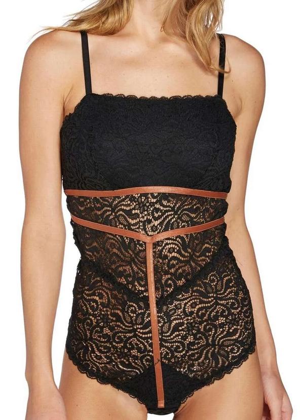 Valisere - Body Feminino Rendado Valisere 90118 71-Preto