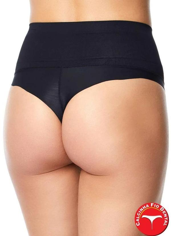 Liz - Calcinha Modeladora Fio Dental Liz 70381 71-Preto