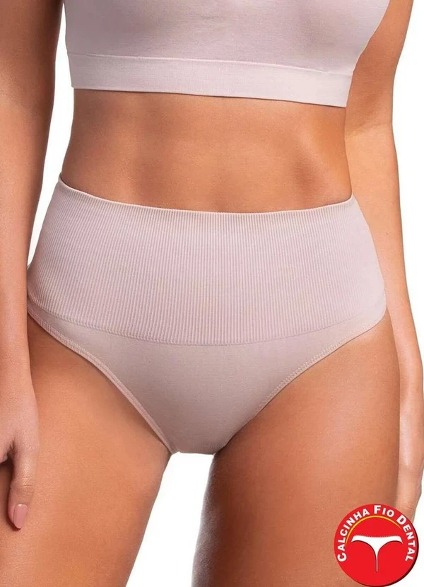 Trifil - Calcinha Modeladora Fio Dental Trifil 2434 Se8-Macadamia 2