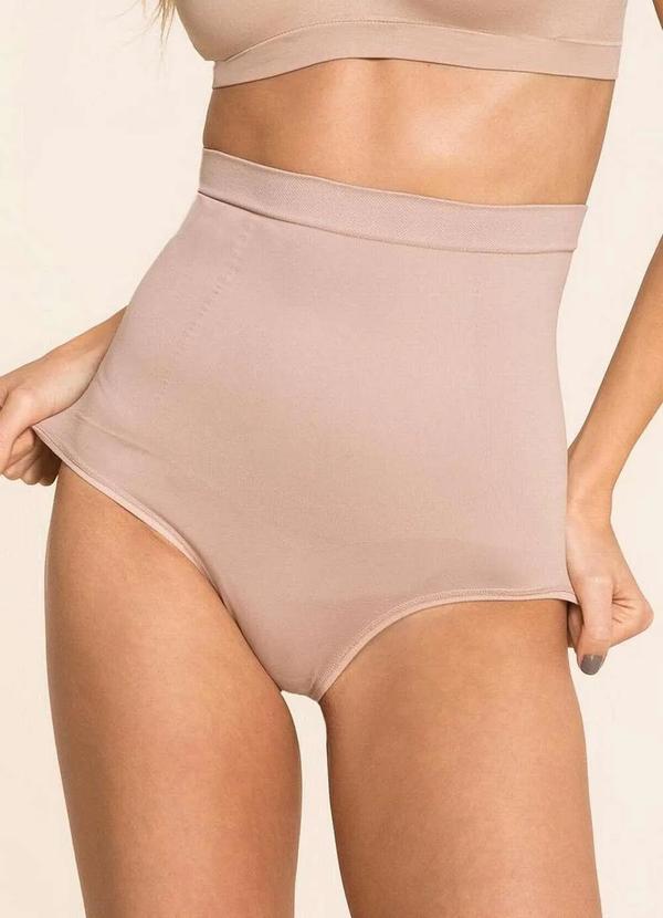 Trifil - Calcinha Modeladora Alta Trifil 2254 Se8-Macadamia