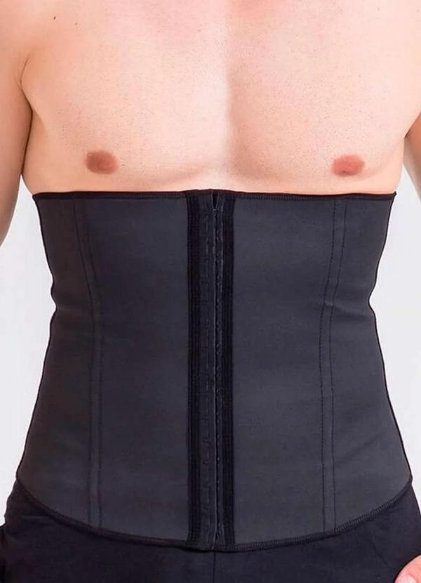 Esbelt - Cinta Masculina Redutora Esbelt 407 4-Preto
