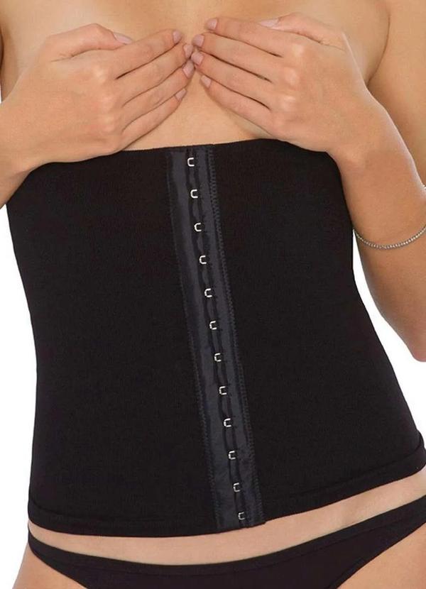 Plié - Corset Feminino Redutor Plie 50320 35-Preto