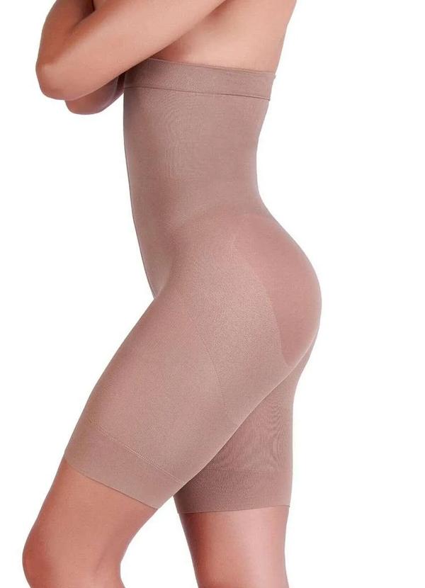 Lupo - Shorts Feminino Modelador Slim Loba 5694-001 654-Po-De-Arroz