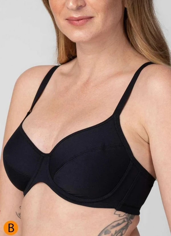 Liz - Sutiã com Aro e sem Bojo Liz 51247 Taça B 71-Preta 3