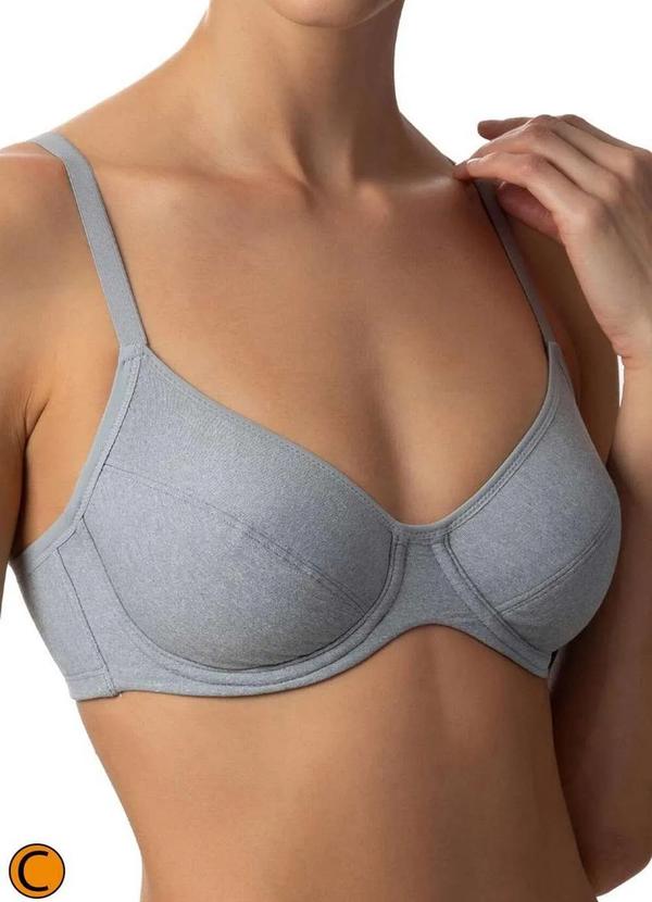 Liz - Sutiã com Aro e sem Bojo Liz 51247 Taça C 212-Washed-Prata 2