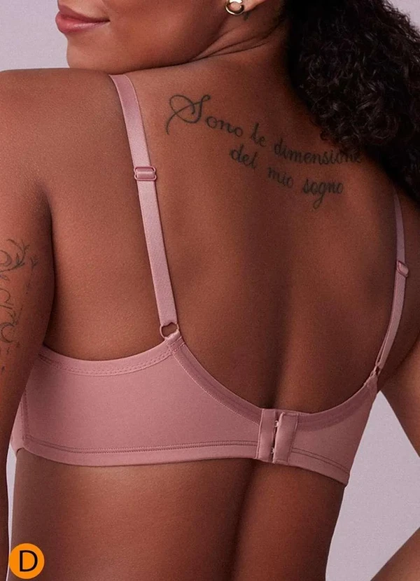 Liz - Sutiã com Aro e sem Bojo Liz 51247 Taça D 582-Rosa-Mônaco 2