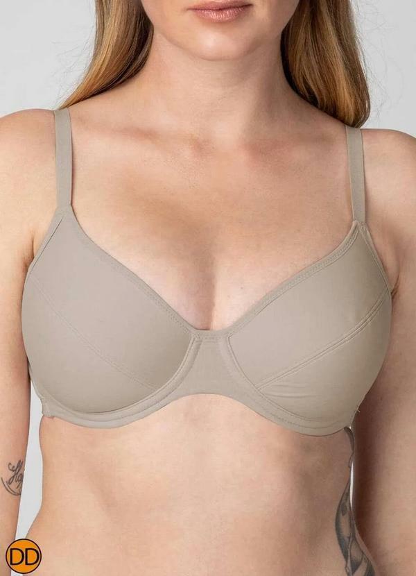 Liz - Sutiã com Aro e sem Bojo Liz 51247 Taça Dd 260-Sepia