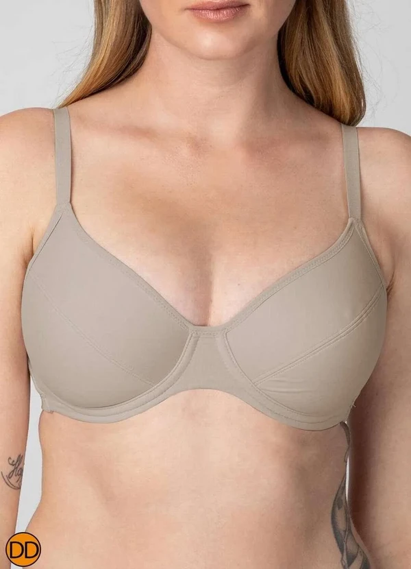 Liz - Sutiã com Aro e sem Bojo Liz 51247 Taça Dd 260-Sepia