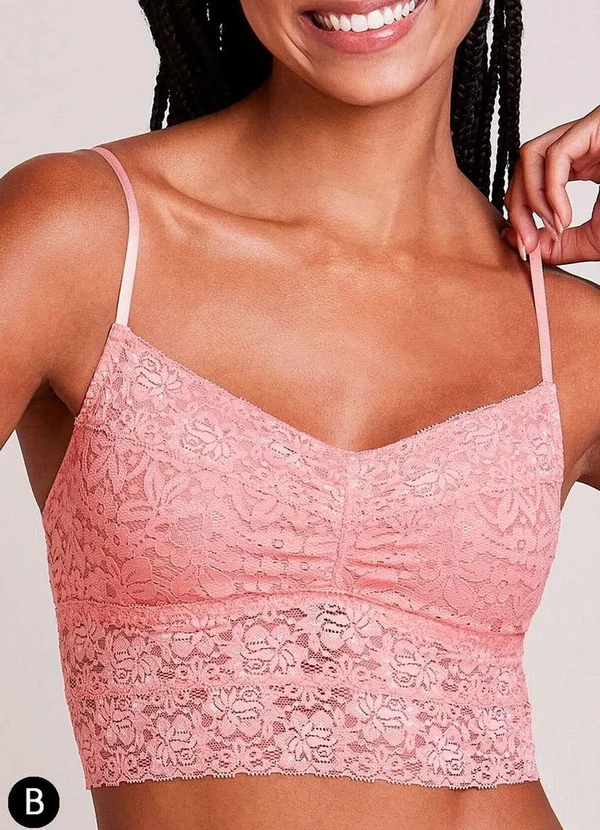 Hope - Cropped sem Aro com Bojo Hope L12873 Rlg-Rosa