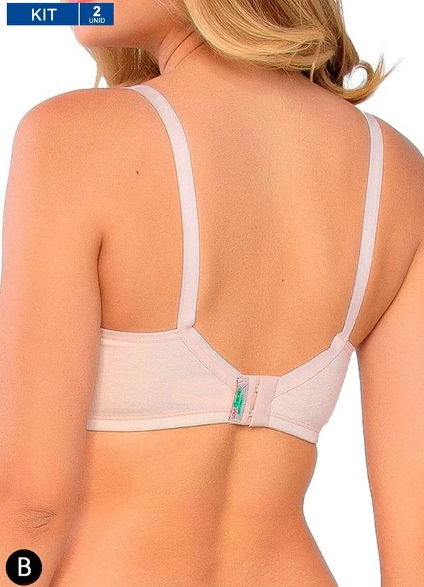Love Secret - Kit/2 Sutiã Love Secret Amamentação 42102 Taça B 474-Rosa-Blush-C--Poá-Nude 3