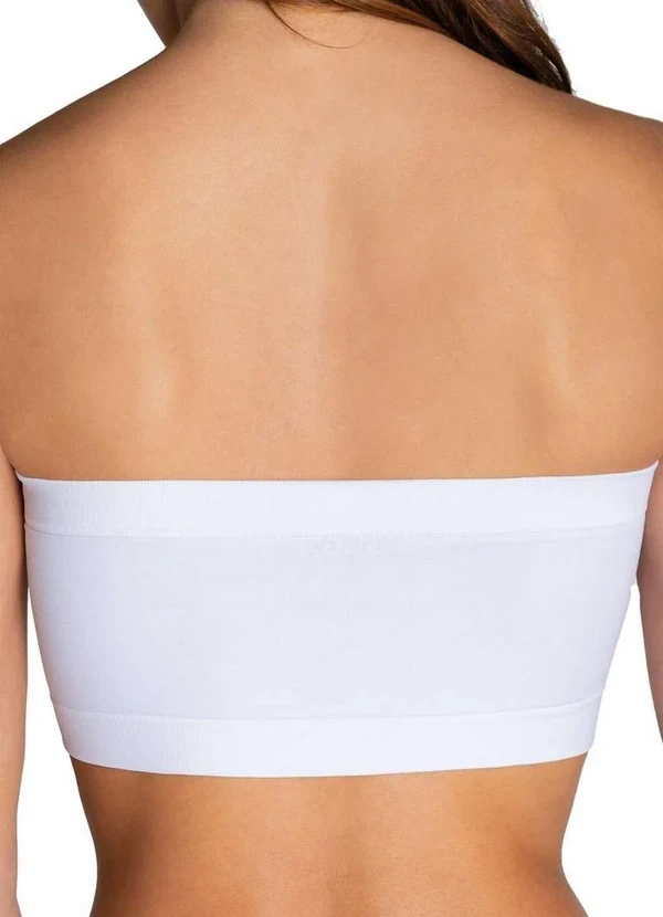 Lupo - Kit com 2 Faixas sem Aro e sem Bojo Loba 44000-001 Natural-Branco 5