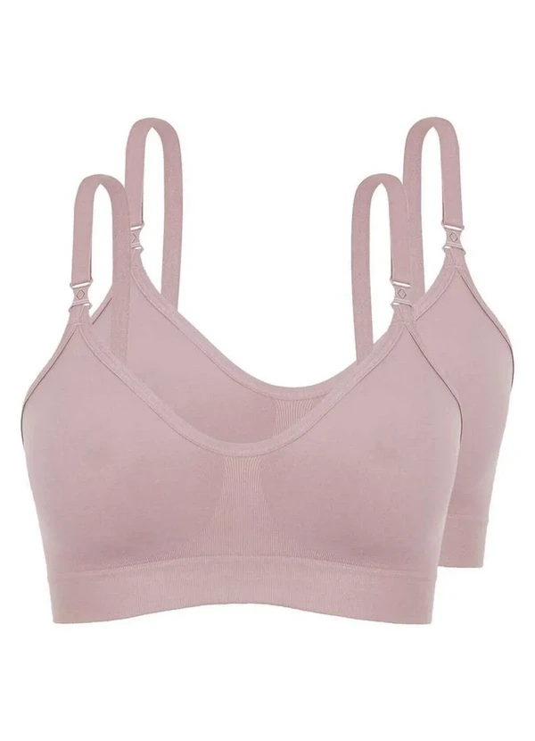 Lupo - Kit com 2 Sutiã sem Aro e sem Bojo Loba 41028-001 Taça B Nude