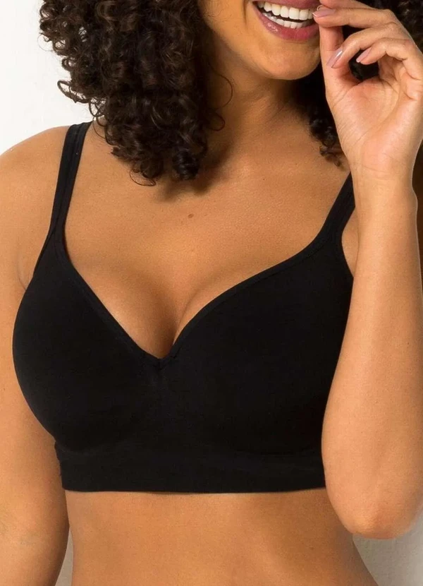 Trifil - Kit com 2 Sutiãs com Aro e Bojo Trifil 0975 Taça C Preto-Macadâmia 2