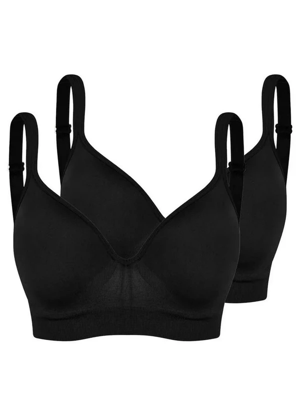 Trifil - Kit com 2 Sutiãs com Aro e Bojo Trifil 0975 Taça C Preto