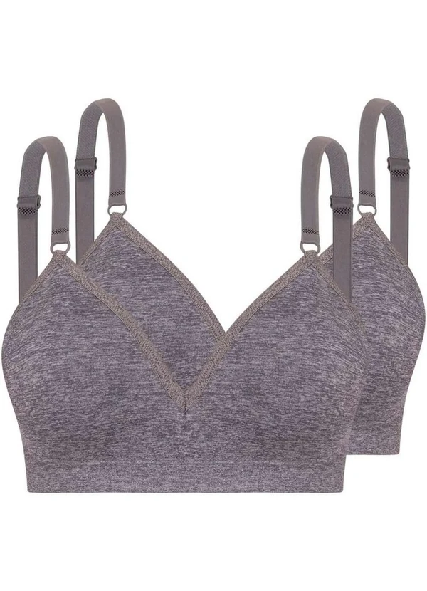 Trifil - Kit com 2 Sutiãs sem Aro com Bojo Trifil 4935 Taça B Mescla