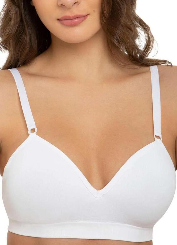 Trifil - Kit com 2 Sutiãs sem Aro com Bojo Trifil 4935 Taça B Preto-Branco 4