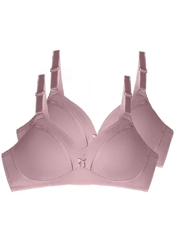 Duloren - Kit com 2 Sutiãs sem Aro e sem Bojo Duloren 111214 Taça B Beringela