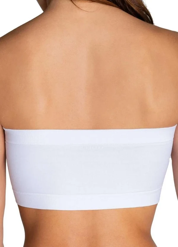 Lupo - Kit com 3 Faixas sem Aro e sem Bojo Loba 44000-001 Preto-Natural-Branco 5