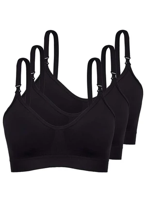 Lupo - Kit com 3 Sutiã sem Aro e sem Bojo Loba 41028-001 Taça B - LUPO