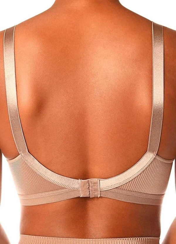 Demillus - Kit com 3 Sutiãs sem Aro e sem Bojo Demillus 61196/61096 Taça B Bege-Rosado 3