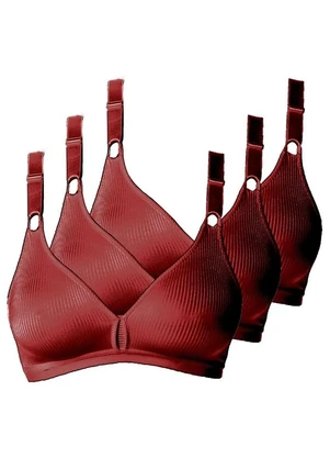 Kit com 3 Sutiãs sem Aro e sem Bojo Demillus 61196/61096 Taça B - DEMILLUS