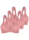 Duloren - Kit com 3 Sutiãs sem Aro e sem Bojo Duloren 111248 Taça B Argile-Rosé - variação: Argile-Rosé