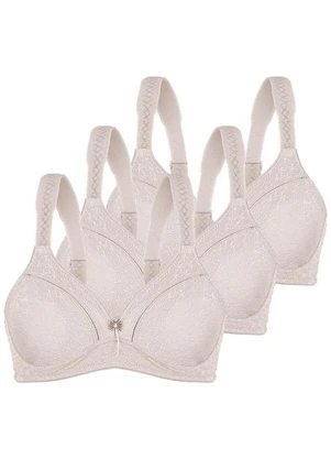 Kit com 3 Sutiãs sem Aro e sem Bojo Duloren 111248 Taça B - DULOREN