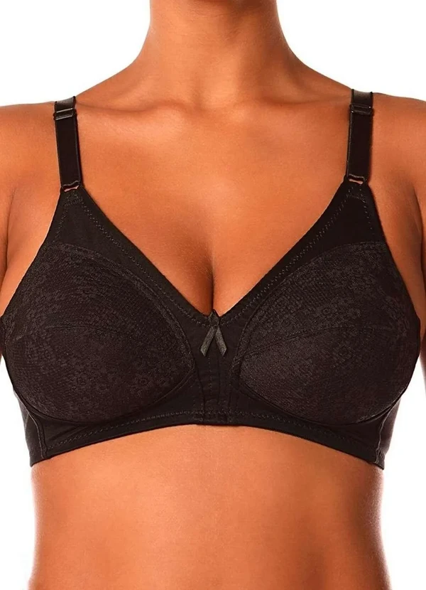 Demillus - Kit com 3 Sutiãs Sustentação Colonial Demillus 61383/78383 Taça B Preto 2