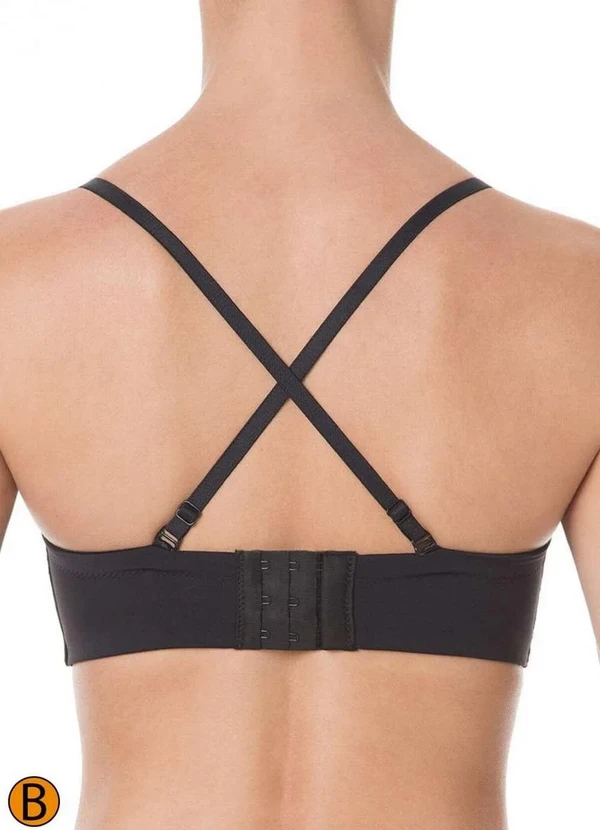 Liz - Sutiã Bustiê com Aro e Bojo Liz 51803 Taça B 71-Preto 4