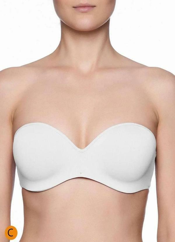 Liz - Sutiã Bustiê com Aro e Bojo Liz 51803 Taça C 71-Preto