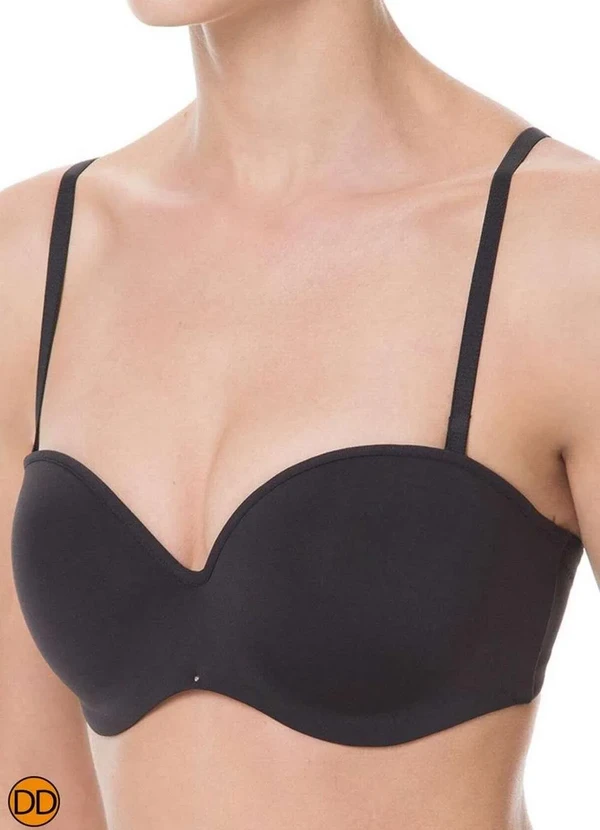 Liz - Sutiã Bustiê com Aro e Bojo Liz 51803 Taça Dd 71-Preto 2