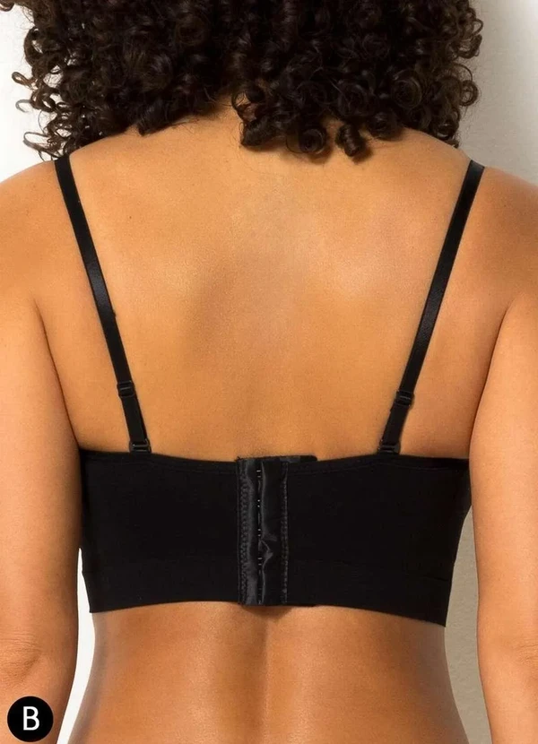 Trifil - Sutiã Bustiê com Aro e Bojo Trifil 0976 Taça B 0008-Preto 3