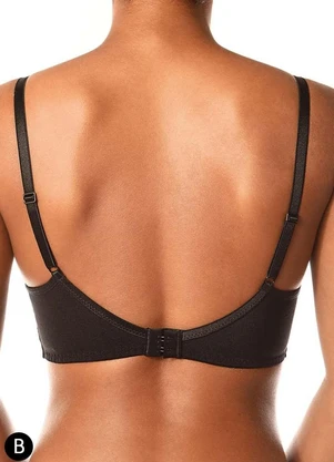 Sutiã com Aro e Bojo Impression (Preto) Demillus 67577 Taça B - DEMILLUS