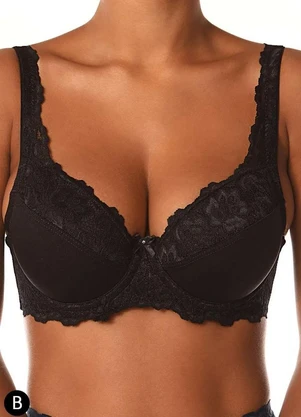 Sutiã com Aro e Bojo Iridien Demillus 65204/65104 Taça B - DEMILLUS