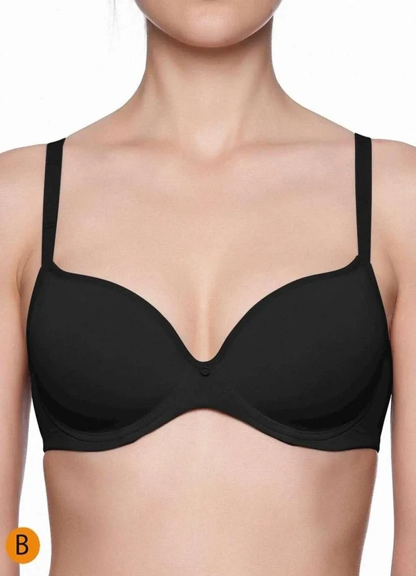 Liz - Sutiã com Aro e Bojo Liz 51381 Taça B 71-Preto