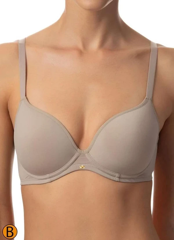 Liz - Sutiã com Aro e Bojo Liz 51809 Taça B 260-Sepia
