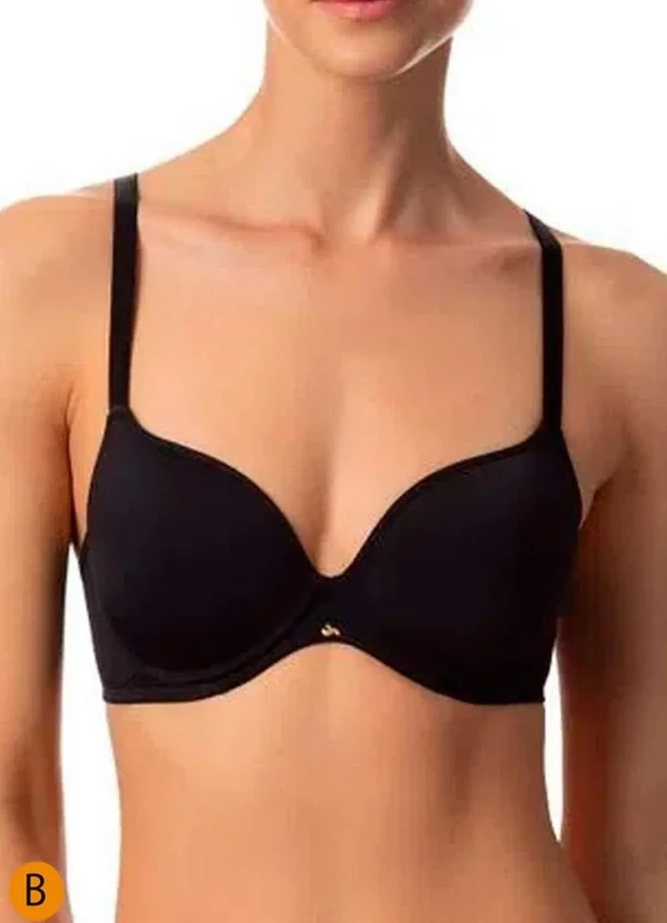 Liz - Sutiã com Aro e Bojo Liz 51809 Taça B 71-Preto