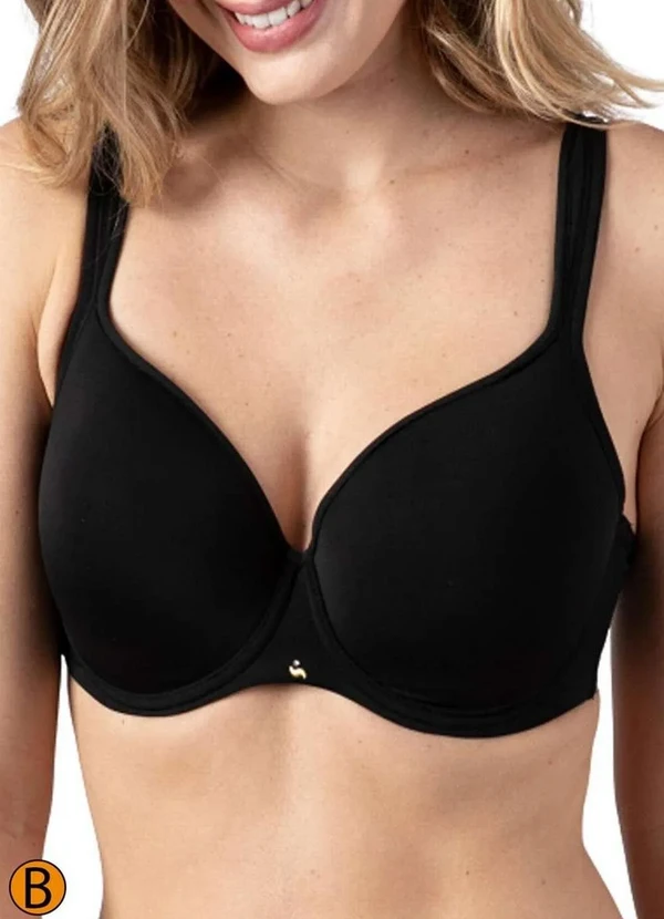 Liz - Sutiã com Aro e Bojo Liz 51812 Taça B 071-Preto