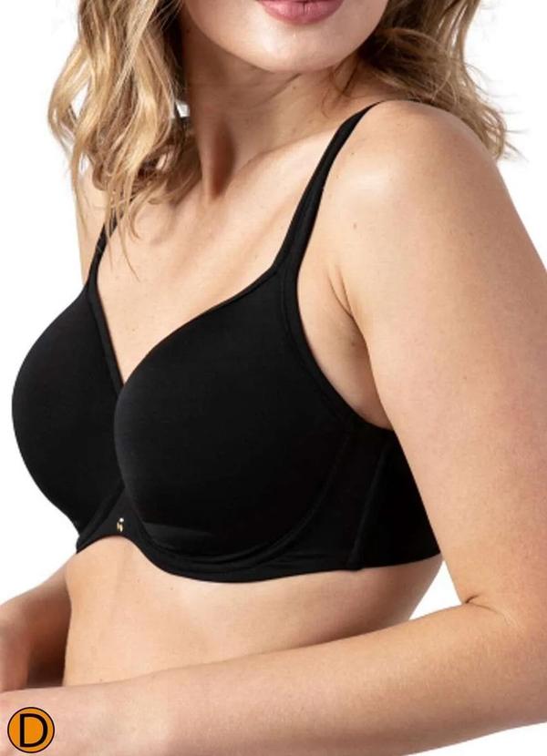 Liz - Sutiã com Aro e Bojo Liz 51812 Taça D 071-Preto 2