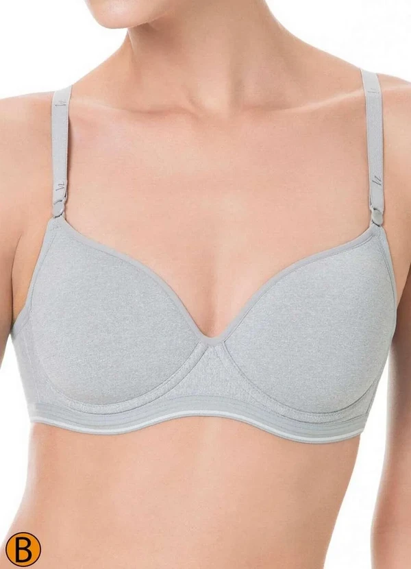 Liz - Sutiã com Aro e Bojo Liz 51818 Taça B 212-Washed-Prata