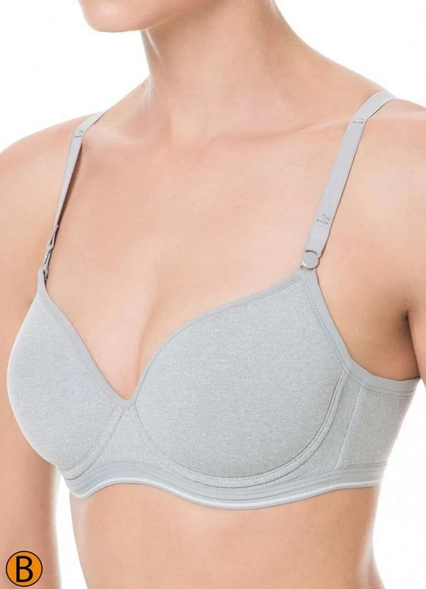 Liz - Sutiã com Aro e Bojo Liz 51818 Taça B 212-Washed-Prata 2