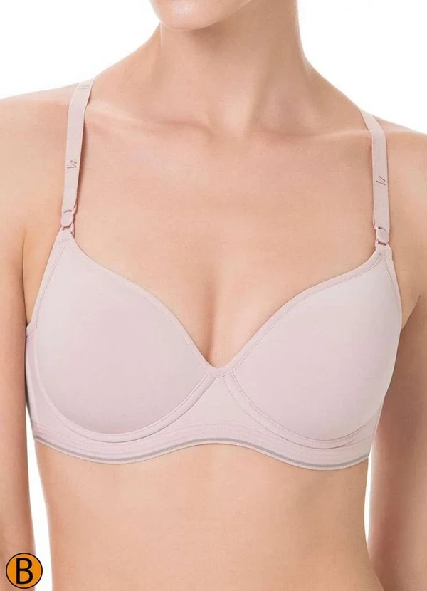 Liz - Sutiã com Aro e Bojo Liz 51818 Taça B 365-Blush