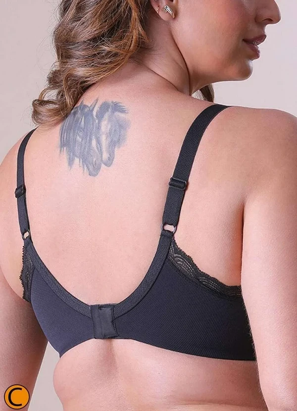 Liz - Sutiã com Aro e Bojo Liz 51925 Taça C 71-Preto 2