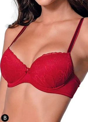 Sutiã com Aro e Bojo Nova Gemma Demillus 67249 Taça B - DEMILLUS