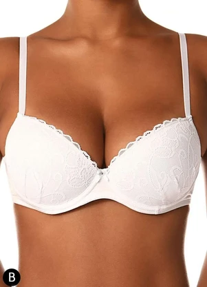 Sutiã com Aro e Bojo Nova Gemma Demillus 67249 Taça B - DEMILLUS