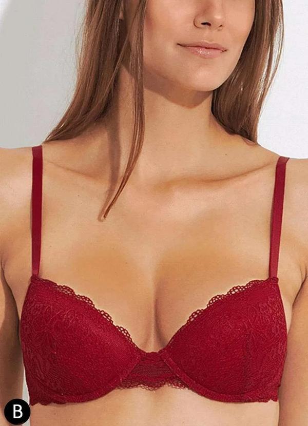 Bonjour - Sutiã com Aro e Bojo Push Up Bonjour B2590 Div-Divino