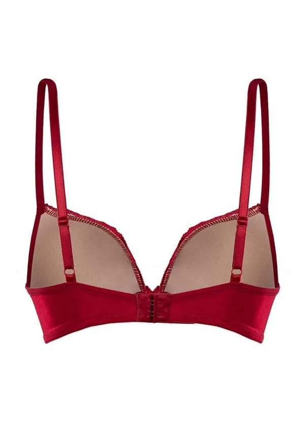 Demillus - Sutiã com Aro e Bojo Push Up Demillus 69003 06-Carmim 2