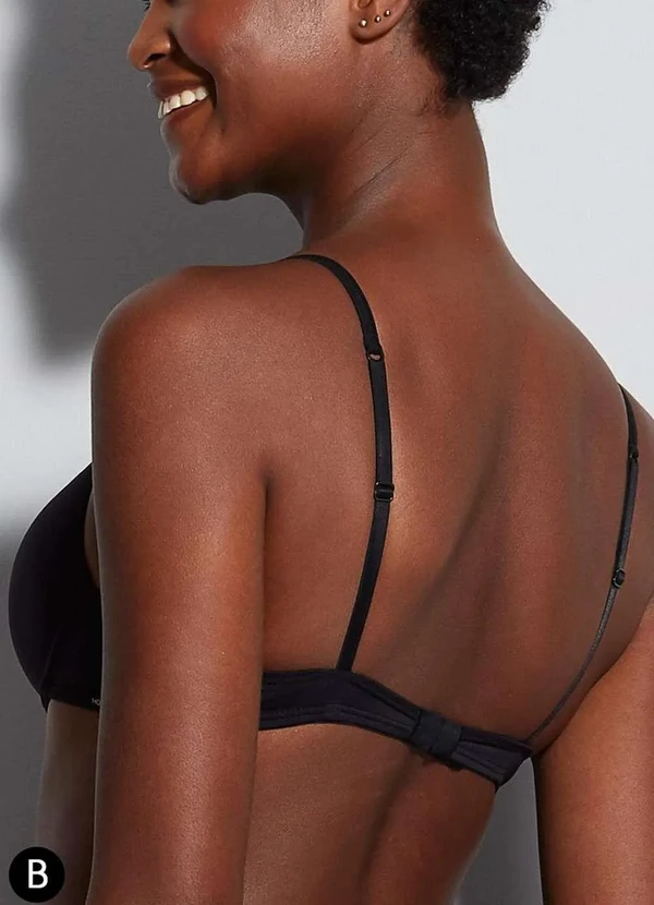 Hope - Sutiã com Aro e Bojo Push Up Hope 2384 Taça B Pt0-Preto 2