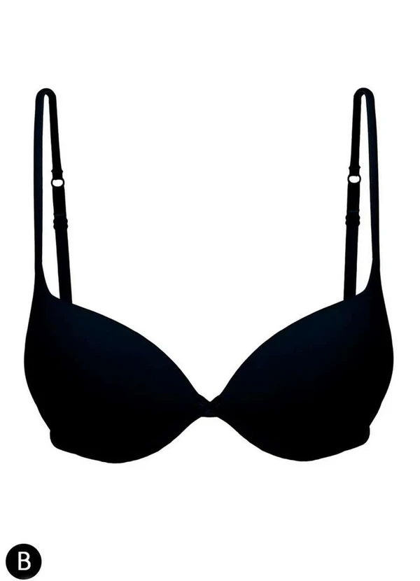 Hope - Sutiã com Aro e Bojo Push Up Hope 2384 Taça B Pt0-Preto 3