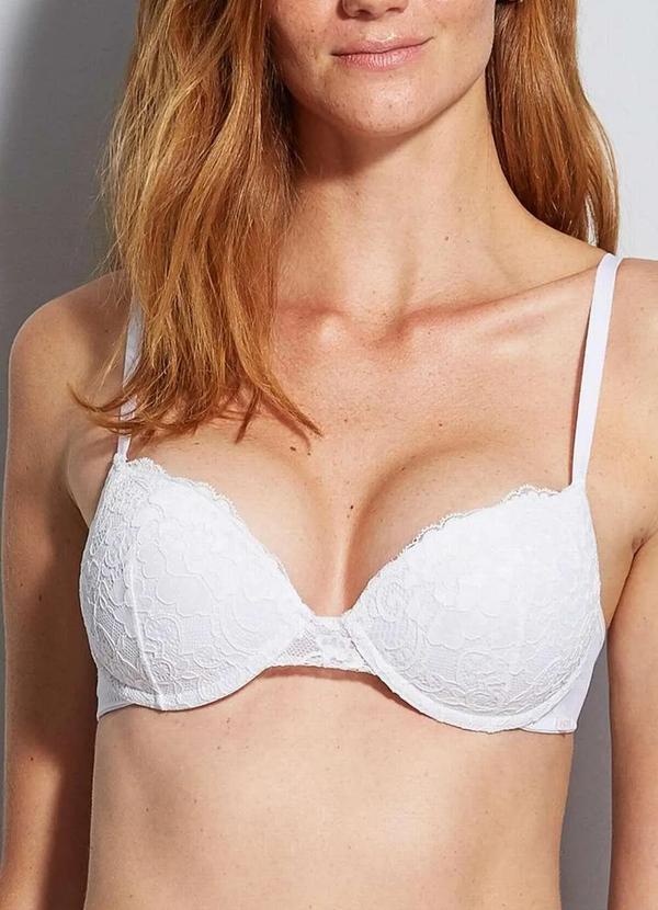 Hope - Sutiã com Aro e Bojo Push Up Hope Le 2522 Brc-Branco